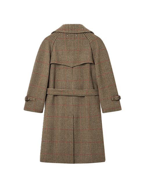 Trench coat Roxanne in lana verde Golden Goose | GWP02736.P002582.83381CORIANDER/CYPRES/SCARLETT